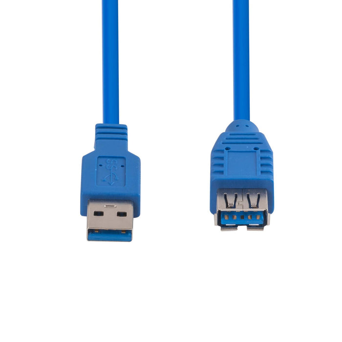 DYNAMIX 1m USB 3.0 USB-A Male to Female Extension Cable. Colour Blue