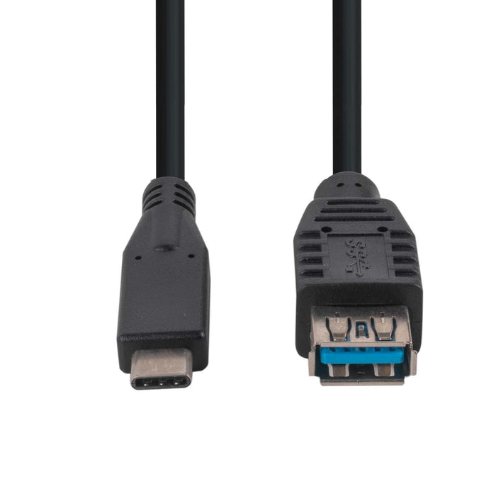 DYNAMIX 0.2M, USB 3.1 USB-C Male to USB-A Female Cable. Black Colour.