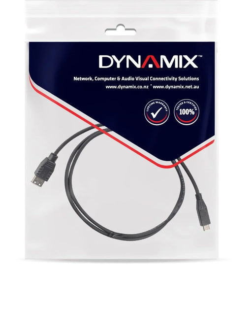 DYNAMIX 0.2M, USB 3.1 USB-C Male to USB-A Female Cable. Black Colour. - LX2001 - Homewares, Outdoor, Phone Accessories, Cases, Speakers, Headphones + More -