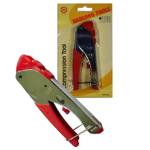HANLONG Compression Crimp Tool for RG59/RG6 F/BNC and RCA - LX2001 - Homewares, Outdoor, Phone Accessories, Cases, Speakers, Headphones + More -