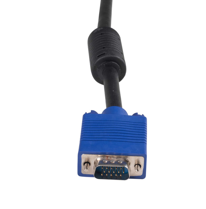 DYNAMIX 15m VESA DDC1 & DDC2 VGA Male/Male Cable - Moulded Black