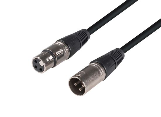DYNAMIX 1m XLR 3-Pin Male to Female Balanced Audio Cable