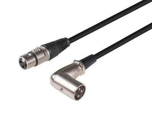 DYNAMIX 2m XLR 3-Pin Right Angled Male to 3-Pin Female Balanced Audio Cable - LX2001 - Homewares, Outdoor, Phone Accessories, Cases, Speakers, Headphones + More -
