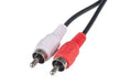 DYNAMIX 10m RCA Audio Cable 2 RCA to 2 RCA Plugs, Coloured Red & White - LX2001 - Homewares, Outdoor, Phone Accessories, Cases, Speakers, Headphones + More -