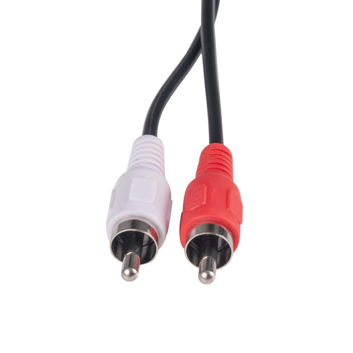 DYNAMIX 20m RCA Audio Cable 2 RCA to 2 RCA Plugs, Coloured Red & White