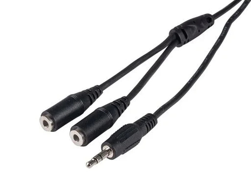 DYNAMIX 0.2m Stereo Y Cable 3.5mm Plugs - LX2001 - Homewares, Outdoor, Phone Accessories, Cases, Speakers, Headphones + More -