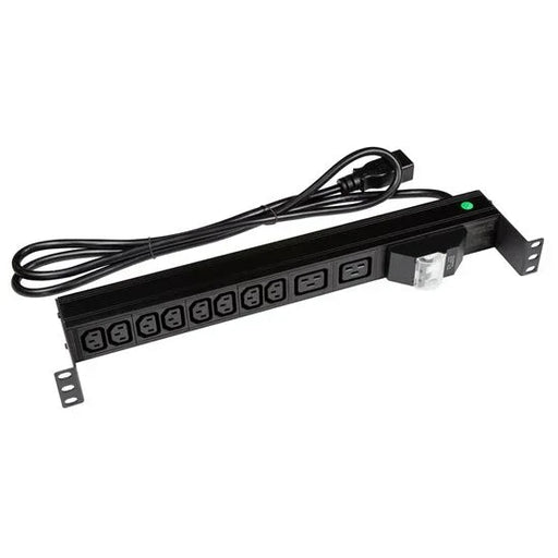 DYNAMIX 10 Outlet Horizontal Power Rail (8x 10A IEC C13 & 2x 16A IEC C19). with - LX2001 - Homewares, Outdoor, Phone Accessories, Cases, Speakers, Headphones + More -