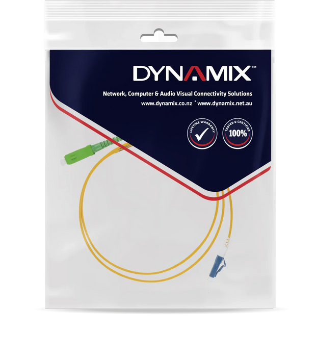 DYNAMIX 1M 9u SCAPC/LC Simplex Single Mode G657A1 Bend Insensitive Fibre Lead - LX2001 - Homewares, Outdoor, Phone Accessories, Cases, Speakers, Headphones + More -