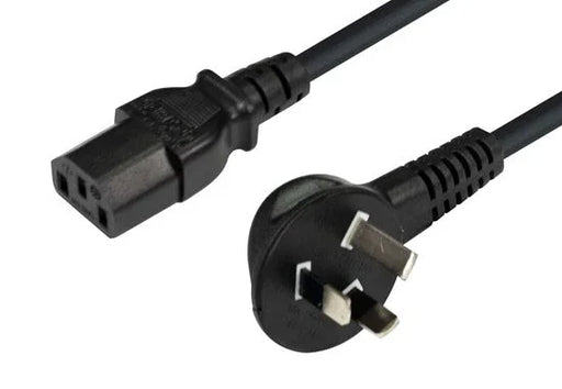 DYNAMIX 1M Flat Head 3-Pin to C13 Female 7.5A SAA Power Cord 0.75mm Copper - LX2001 - Homewares, Outdoor, Phone Accessories, Cases, Speakers, Headphones + More -
