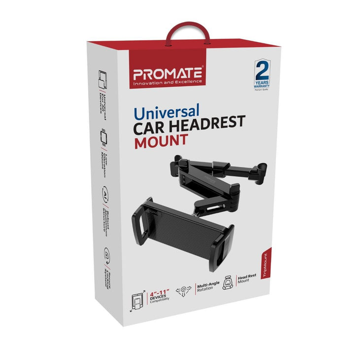 PROMATE Car Seat Phone Mount Holder for 4" to 11" Devices. Multi Angle Rotation;