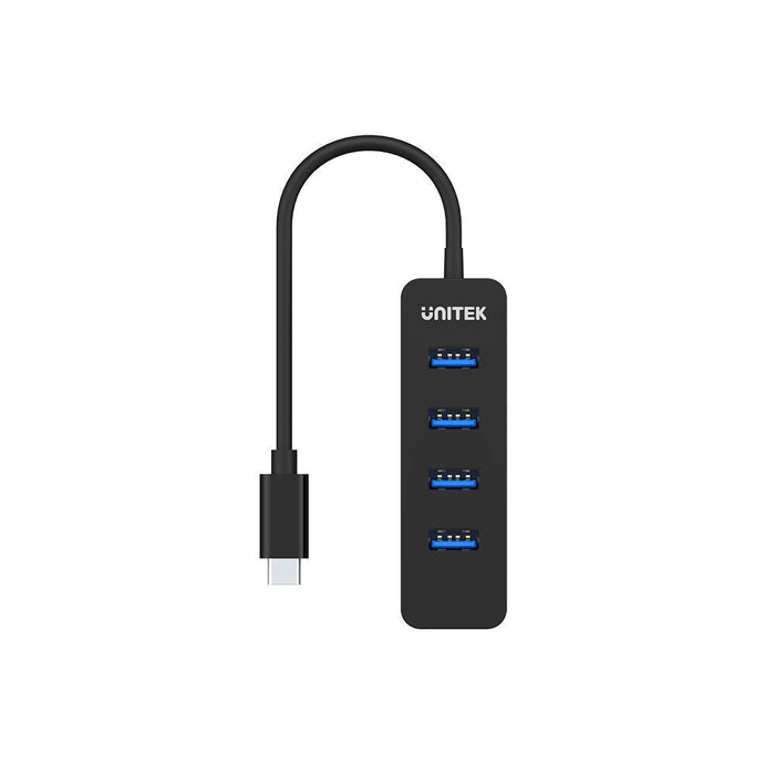 UNITEK USB 3.0 4-Port Hub with USB-C Connector Cable. Includes 4x USB-A Ports, 1