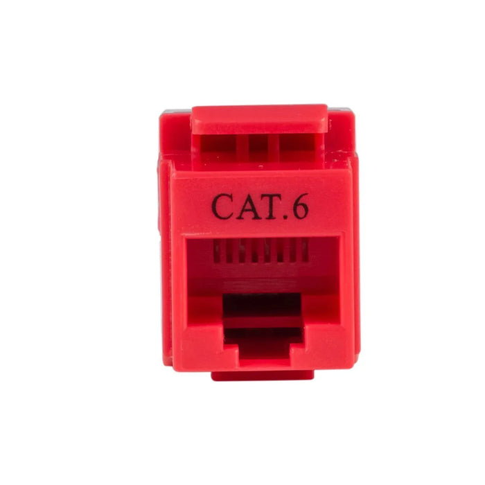 DYNAMIX Cat6 RED Keystone RJ45 Jack for 110 Face Plate T568A/T568B Wiring - LX2001 - Homewares, Outdoor, Phone Accessories, Cases, Speakers, Headphones + More -