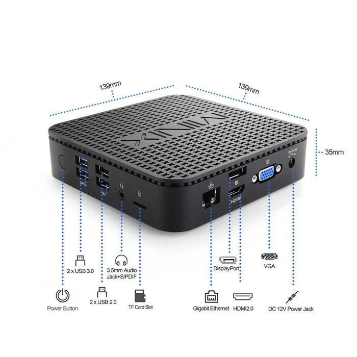 MINIX NEO Windows 10 PRO Fanless Mini PC with NEO M2 Remote. Intel Celeron N4100 - LX2001 - Homewares, Outdoor, Phone Accessories, Cases, Speakers, Headphones + More -