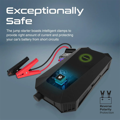 PROMATE 19000mAh Jump Starter Power Bank. 1500A/12V Peak Current. Dual Port, LED - LX2001 - Homewares, Outdoor, Phone Accessories, Cases, Speakers, Headphones + More -