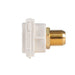 AMDEX White RCA to F Connector. Gold Plated - LX2001 - Homewares, Outdoor, Phone Accessories, Cases, Speakers, Headphones + More -