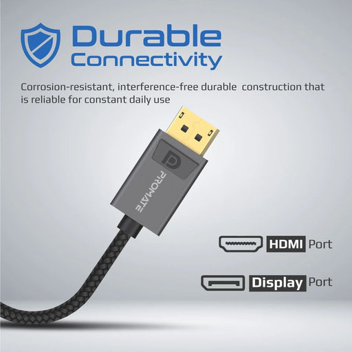 PROMATE DisplayPort to HDMI Adapter Max HDMI Resolution 4K/60Hz, 1080p/60Hz. Sup - LX2001 - Homewares, Outdoor, Phone Accessories, Cases, Speakers, Headphones + More -