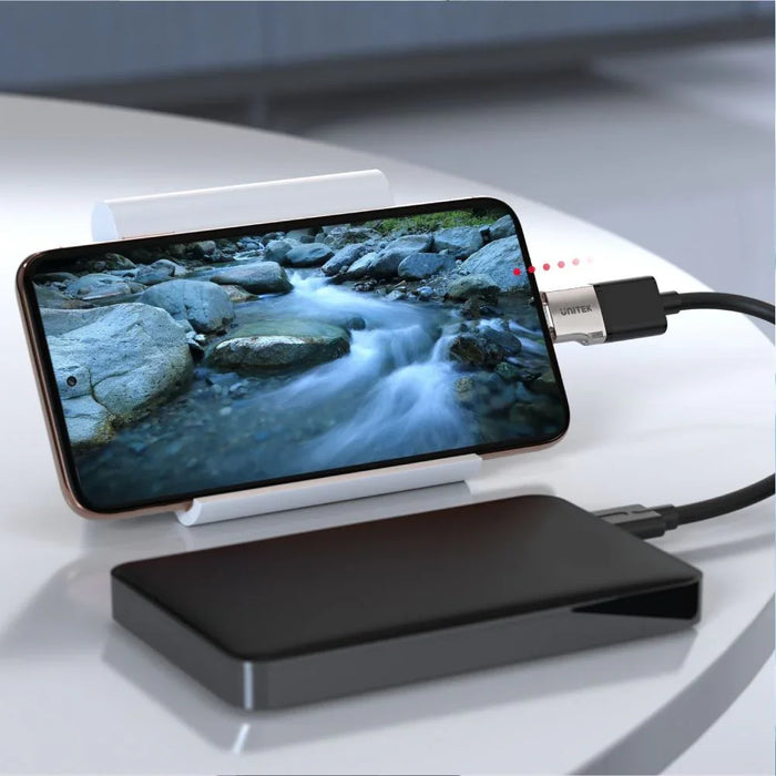 UNITEK USB-C Male to USB-A Female Ultra-Tiny Adaptor with Easy Grip Design. Supp - LX2001 - Homewares, Outdoor, Phone Accessories, Cases, Speakers, Headphones + More -