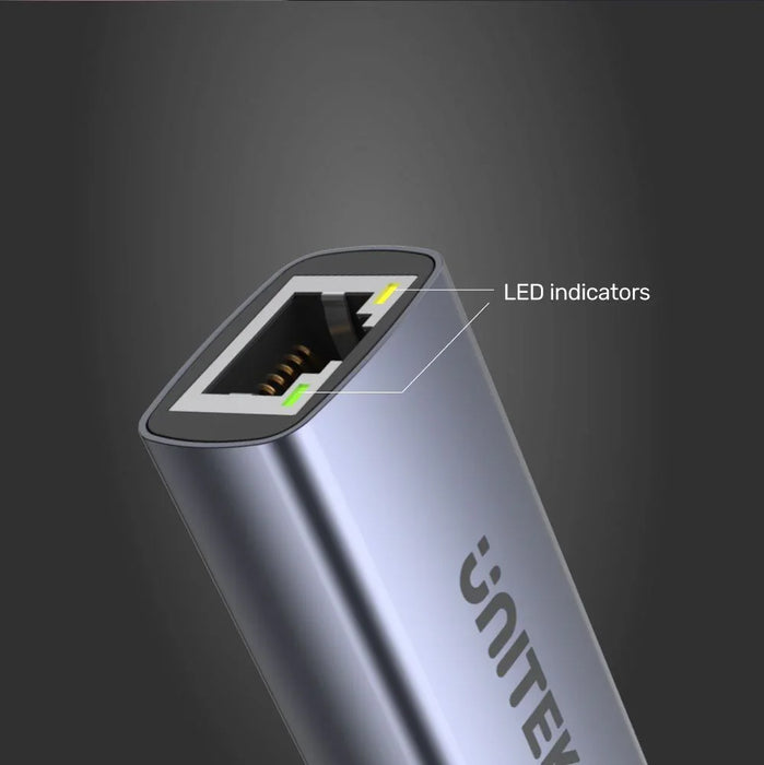 UNITEK USB-C to Gigabit Ethernet Adapter. Data Transfer Rate up to 5Gbps; 100W P - LX2001 - Homewares, Outdoor, Phone Accessories, Cases, Speakers, Headphones + More -