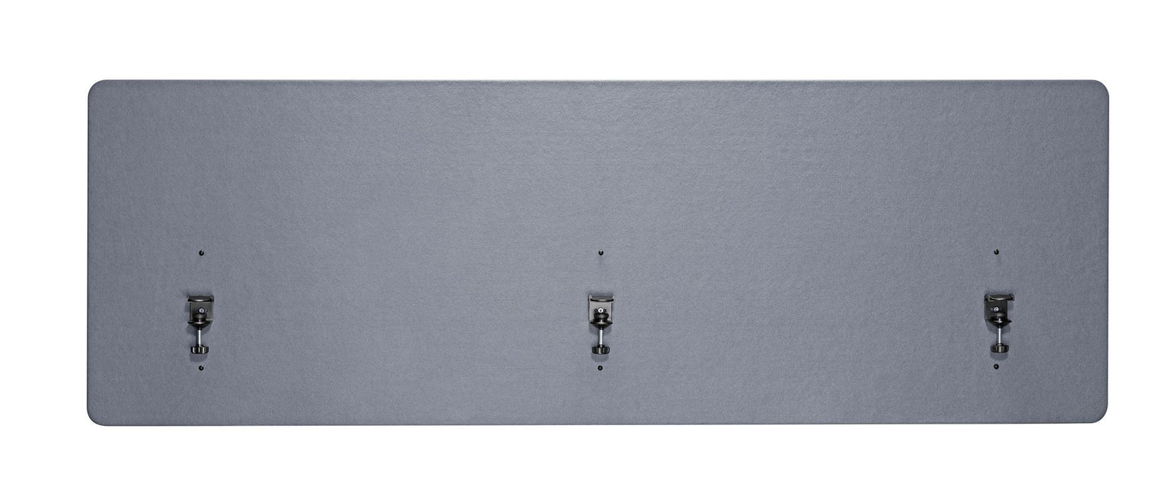 BRATECK 1.8m Desktop Privacy Panel with 3x Heavy-Duty Clamps. Felt Surface to Re