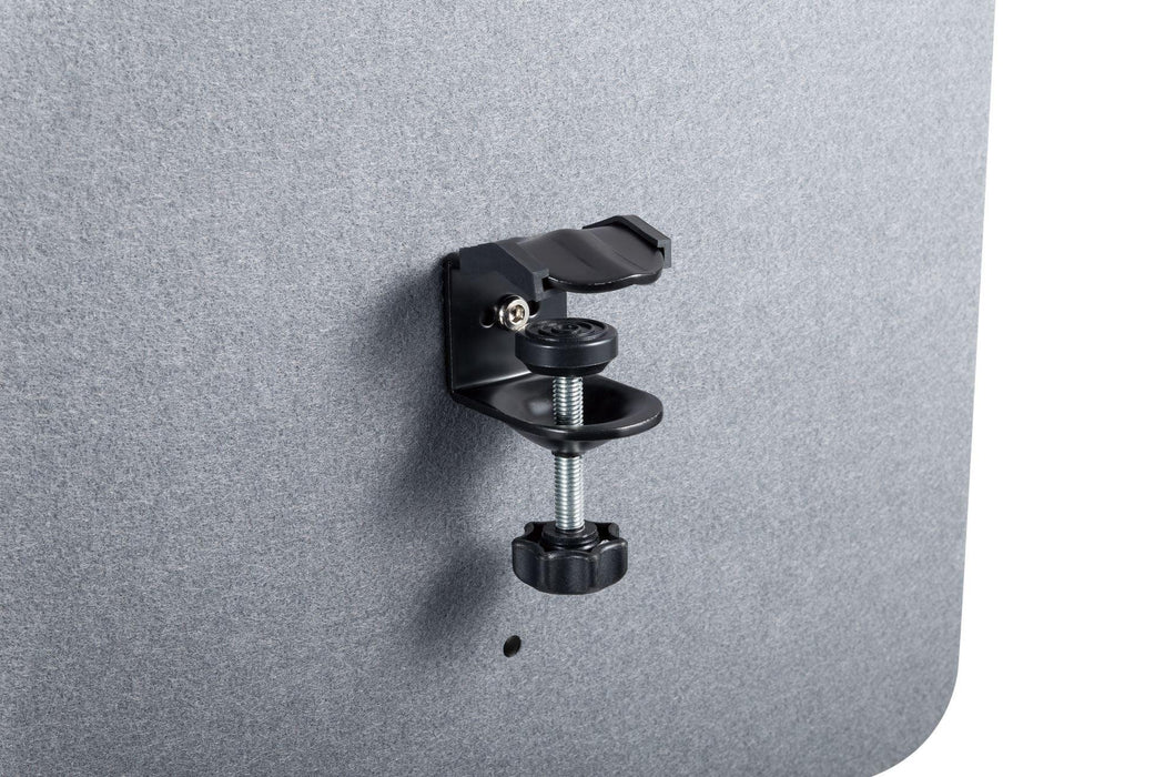 BRATECK .75m Desktop Privacy Panel with 2x Heavy-Duty Clamp. Felt Surface to Red - LX2001 - Homewares, Outdoor, Phone Accessories, Cases, Speakers, Headphones + More -