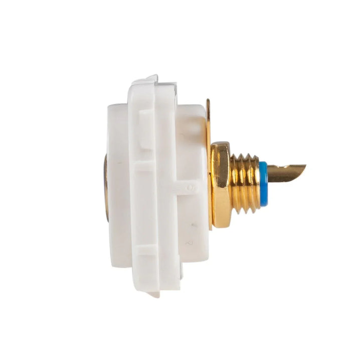 AMDEX Blue RCA to Solder Connector. Gold Plated - LX2001 - Homewares, Outdoor, Phone Accessories, Cases, Speakers, Headphones + More -