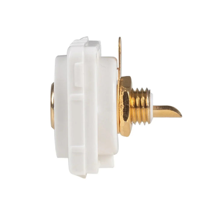 AMDEX White RCA to Solder Connector . Gold Plated - LX2001 - Homewares, Outdoor, Phone Accessories, Cases, Speakers, Headphones + More -