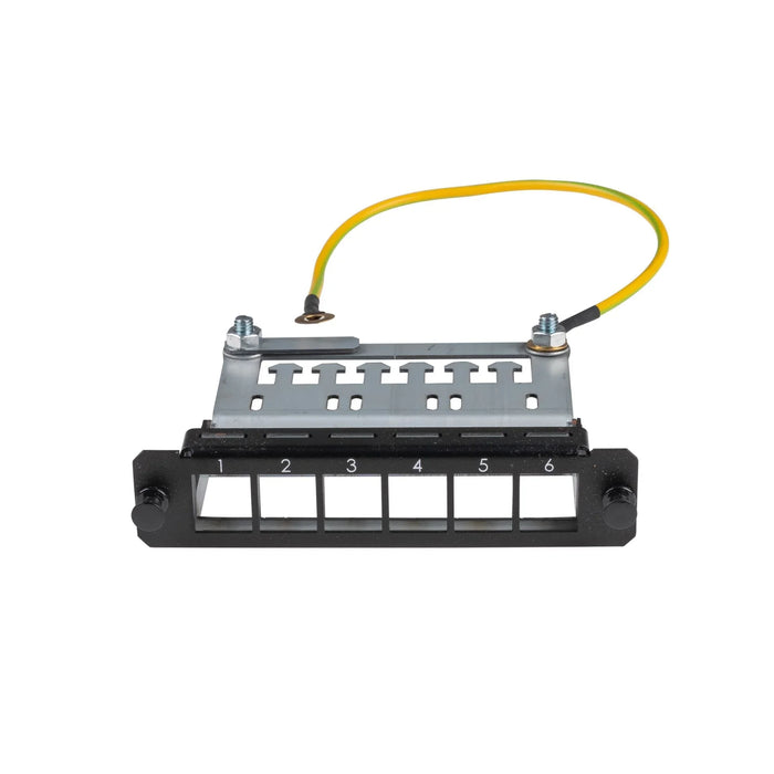 DYNAMIX 6x Port Unloaded Keystone Plate for FPP3PB Fibre Tray - LX2001 - Homewares, Outdoor, Phone Accessories, Cases, Speakers, Headphones + More -