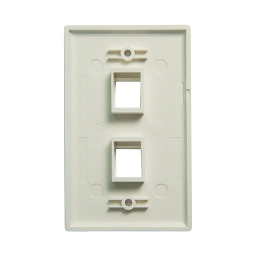DYNAMIX Dual Port Face Plate for RJ45 110 Keystone Jacks - LX2001 - Homewares, Outdoor, Phone Accessories, Cases, Speakers, Headphones + More -