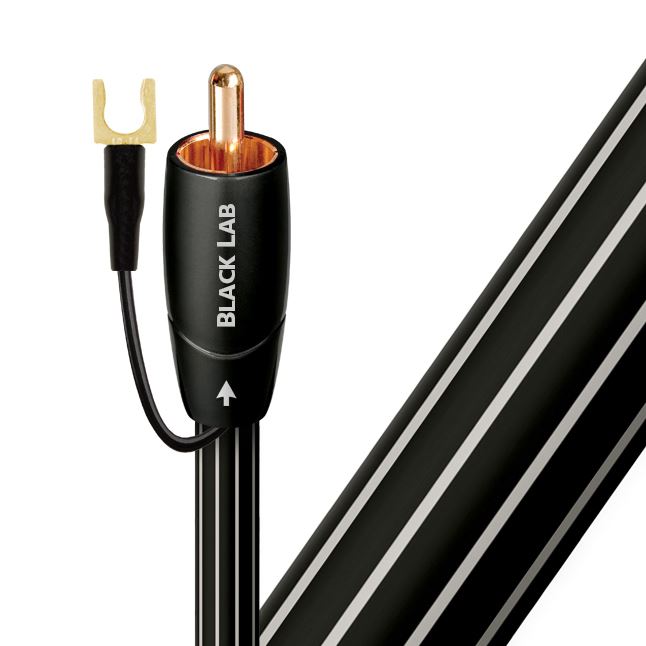 AUDIOQUEST Black lab 2M subwoofer cable. Long grain copper (LGC) Metal-layer noi