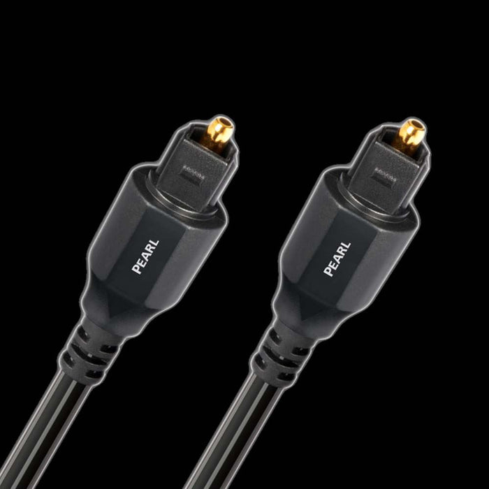 AUDIOQUEST Pearl 3M Optical cable. Low-Dispersion Fiber. Jacket - black PVC - gr