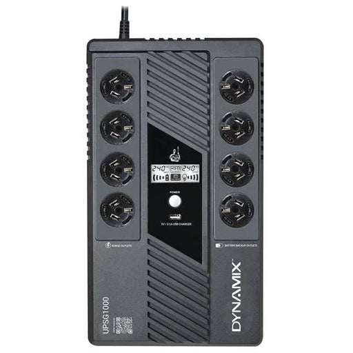 DYNAMIX SafeGuard 1000VA/600W Line Interactive UPS, 4 x NZ Battery Back Up and S - LX2001 - Homewares, Outdoor, Phone Accessories, Cases, Speakers, Headphones + More -