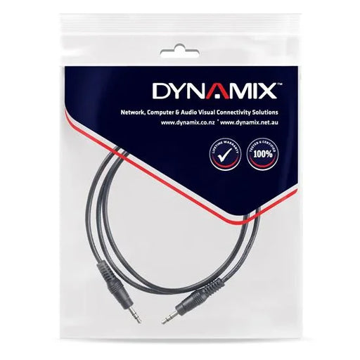 DYNAMIX 2M Stereo 3.5mm Plug Male to Male Cable - LX2001 - Homewares, Outdoor, Phone Accessories, Cases, Speakers, Headphones + More -