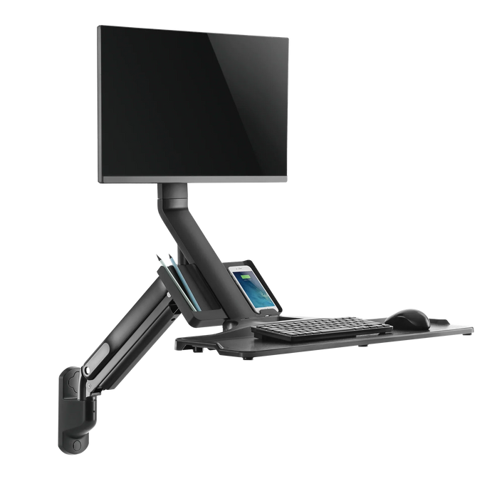 BRATECK 17-32" Wall Mount Single Monitor Gas Spring Sit-Stand Workstation. Foldi - LX2001 - Homewares, Outdoor, Phone Accessories, Cases, Speakers, Headphones + More -
