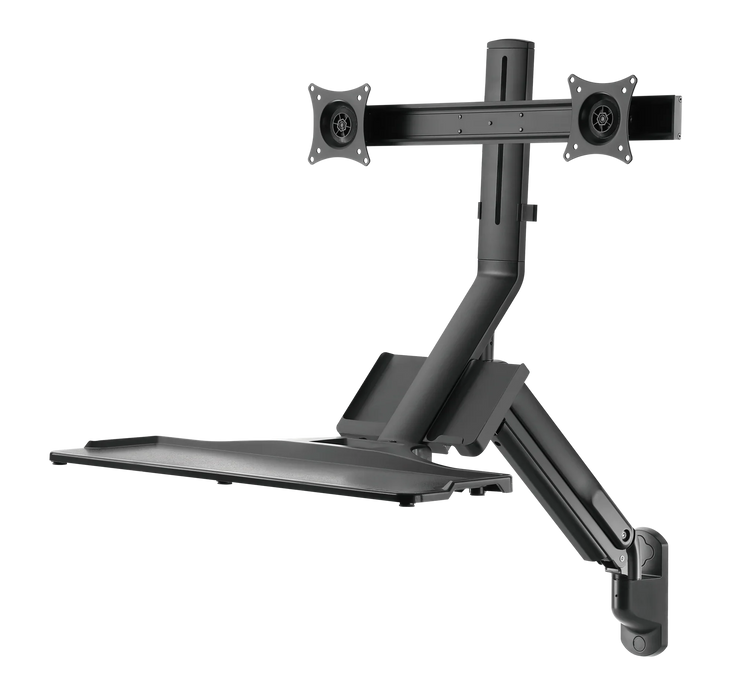 BRATECK 17-27" Wall Mount Dual Monitor Gas Spring Sit-Stand Workstation. Folding - LX2001 - Homewares, Outdoor, Phone Accessories, Cases, Speakers, Headphones + More -