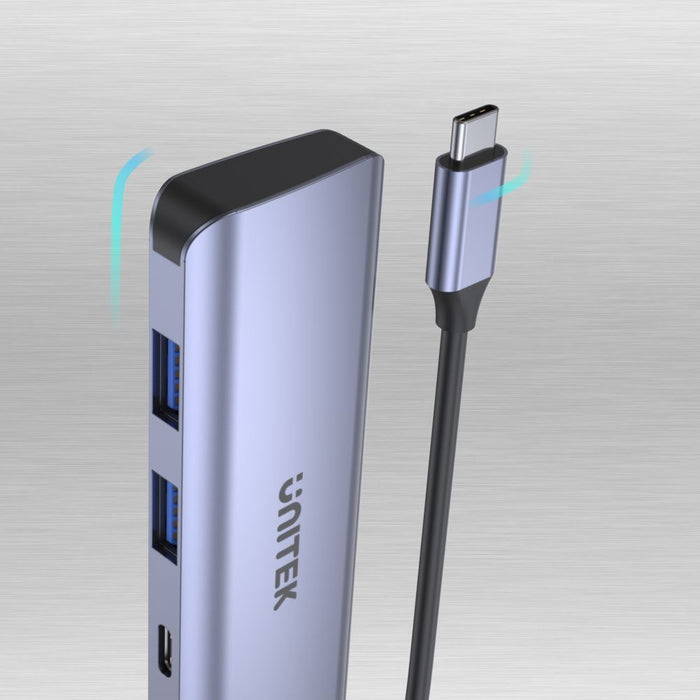 UNITEK 4-in-1 Multi Port Hub with USB-C Connector. Includes 2 x USB-C & 2 x  USB