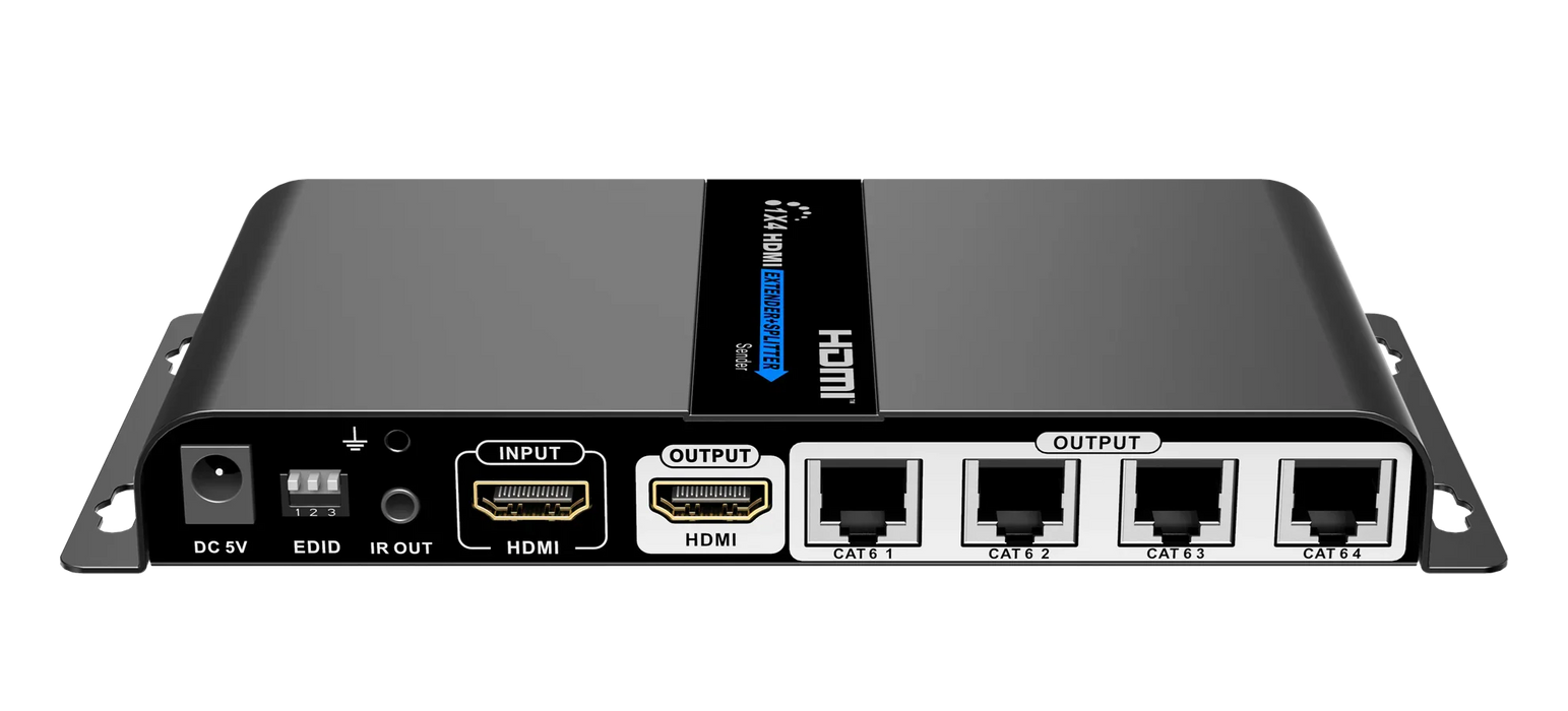 LENKENG 1-In-4-Out 1080P HDMI Extender. 1x HDMI in, 1x HDMI out, 4x RJ45 out. Co - LX2001 - Homewares, Outdoor, Phone Accessories, Cases, Speakers, Headphones + More -
