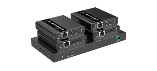 LENKENG 1-In-4-Out 4K@30Hz HDMI Extender. 1x HDMI in & 4x RJ45 out. Compatible w - LX2001 - Homewares, Outdoor, Phone Accessories, Cases, Speakers, Headphones + More -