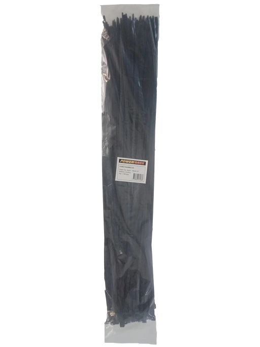 POWERFORCE Cable Tie Black UV 940mm x 9mm Weather Resistant Nylon. Pack of 100. - LX2001 - Homewares, Outdoor, Phone Accessories, Cases, Speakers, Headphones + More -