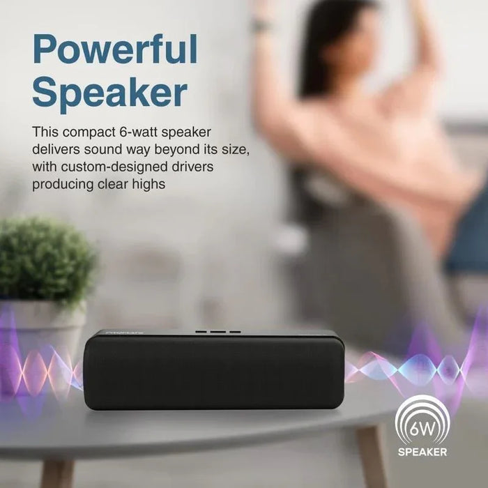 PROMATE 6W Wireless HD Bluetooth Portable Speaker. Built-in 1200mAh Lithium Batt - LX2001 - Homewares, Outdoor, Phone Accessories, Cases, Speakers, Headphones + More -