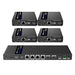 LENKENG 1-In-4-Out 4K@60Hz HDMI Extender. 1x HDMI in, 4x RJ45 out. PoC. Compatib - LX2001 - Homewares, Outdoor, Phone Accessories, Cases, Speakers, Headphones + More -