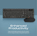 PROMATE Full Size Wireless Keyboard and Mouse. Spillproof Ergonomic Design. Buil - LX2001 - Homewares, Outdoor, Phone Accessories, Cases, Speakers, Headphones + More -