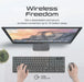 PROMATE Full Size Wireless Keyboard and Mouse. Spillproof Ergonomic Design. Buil - LX2001 - Homewares, Outdoor, Phone Accessories, Cases, Speakers, Headphones + More -
