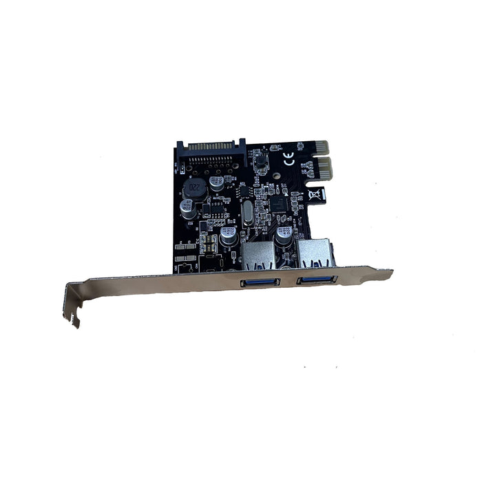 UNITEK 2-Port USB3.0 PCI-E Card. Supplied with Low Profile & Standard Height Bra