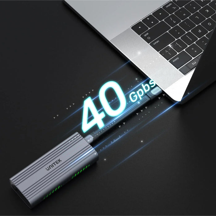 UNITEK SolidForce Reefer Pro USB4 to M.2 SSD (PCIe/NVMe) Enclosure. Supports up - LX2001 - Homewares, Outdoor, Phone Accessories, Cases, Speakers, Headphones + More -