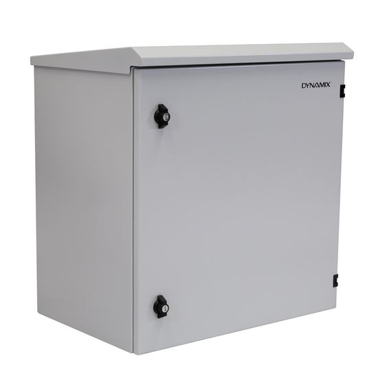 DYNAMIX 12RU Outdoor Wall Mount Cabinet 611x625x640mm (WxDxH). IP65 Rated with L