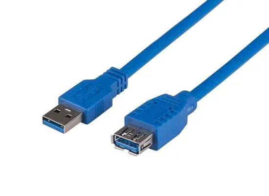 DYNAMIX 1m USB 3.0 USB-A Male to Female Extension Cable. Colour Blue - LX2001 - Homewares, Outdoor, Phone Accessories, Cases, Speakers, Headphones + More -