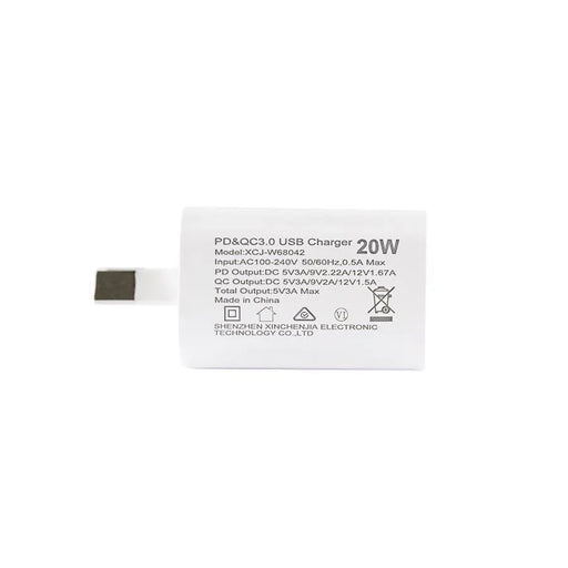 DYNAMIX 20W USB-C + QC3.0 USB-A Universal Compact USB Wall Charger. Supports Fas - LX2001 - Homewares, Outdoor, Phone Accessories, Cases, Speakers, Headphones + More -