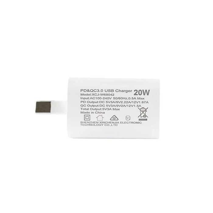 DYNAMIX 20W USB-C + QC3.0 USB-A Universal Compact USB Wall Charger. Supports Fas - LX2001 - Homewares, Outdoor, Phone Accessories, Cases, Speakers, Headphones + More -