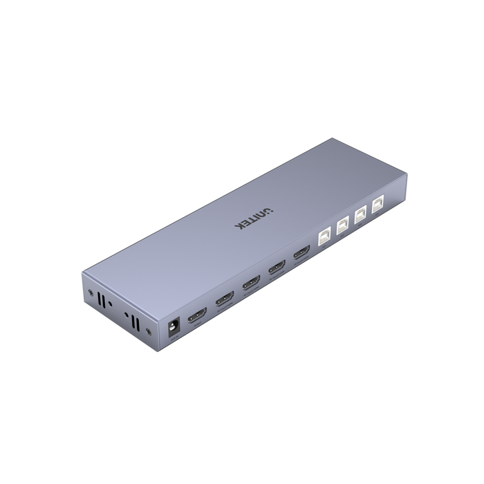 UNITEK HDMI KVM 4-in-1-Out Switch & Supports 4K@60Hz UHD. Includes 4x USB-A Port