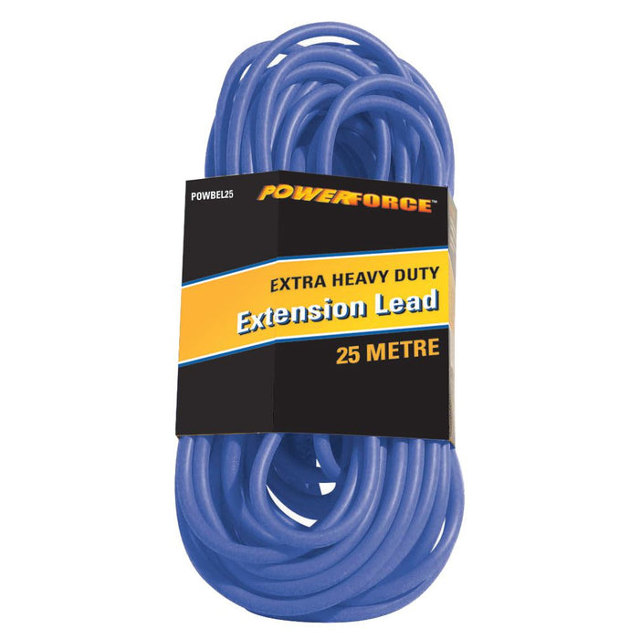 POWERFORCE 25m 15A Extra Heavy Duty Power Extension Lead 3 Core 1.5mm Cable. Pow
